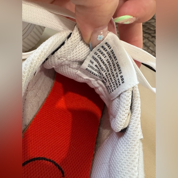 Nike Women's Court Legacy Lift White and Orange Leopard Platform Sneakers size 8 - Picture 12 of 14